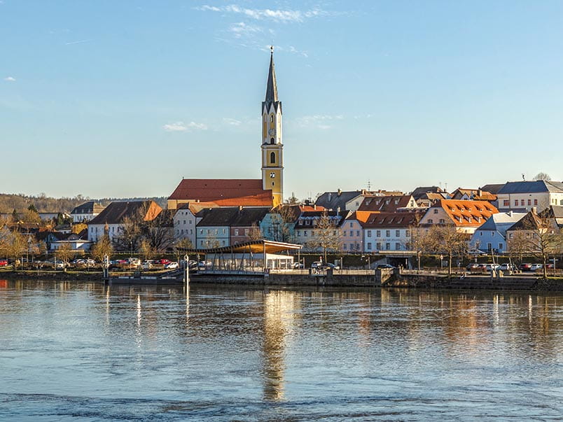 A view of Vilshofen in Germany